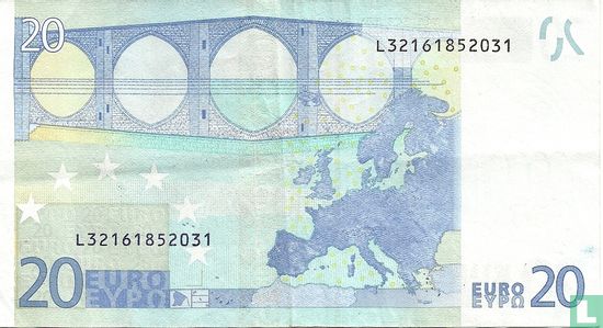 Zone Euro 20 Euro L-G-T - Image 2