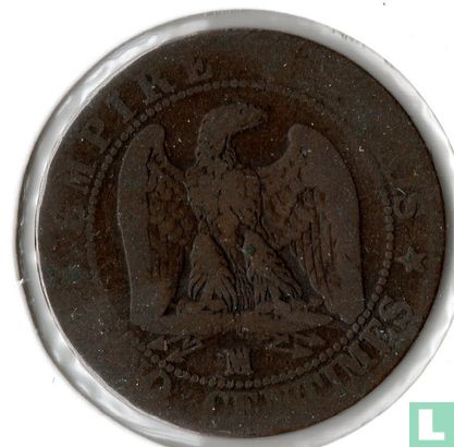 France 5 centimes 1855 (MA - ancre) - Image 2