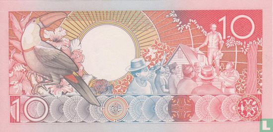 Suriname 10 Gulden 1988 - Afbeelding 2