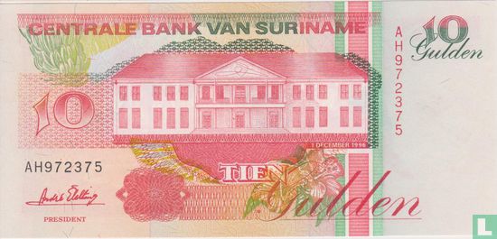 Suriname 10 Gulden 1996 - Bild 1