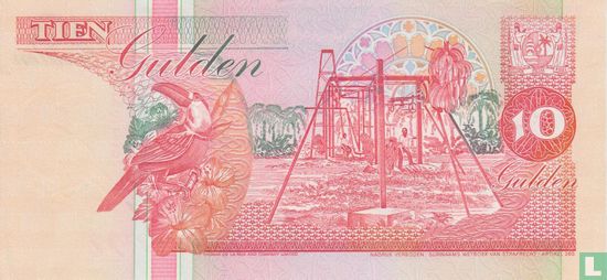Suriname 10 Gulden 1996 - Bild 2