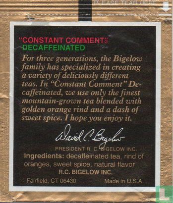 "Constant Comment" [r] Decaffeinated - Image 2