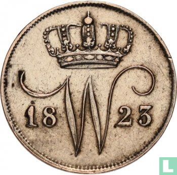 Niederlande 10 Cent 1823 - Bild 1