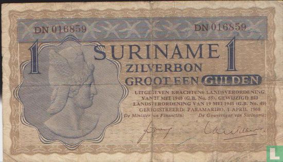 Suriname 1 Gulden 1960 - Image 1