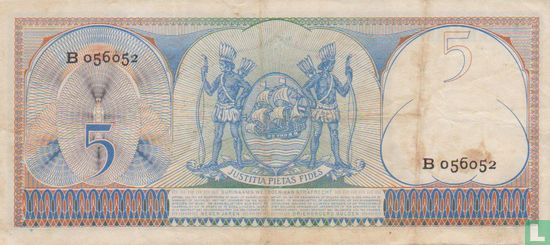 Suriname 5 Gulden 1957 - Afbeelding 2