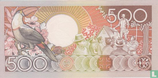 Suriname 500 Gulden 1988 - Bild 2