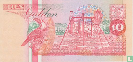 Suriname 10 Gulden 1991 - Bild 2