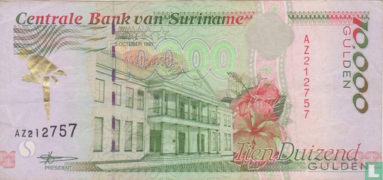 Suriname 10,000 Gulden - Image 1