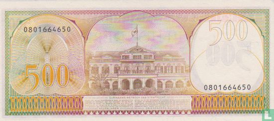 Suriname 500 Gulden 1982 - Bild 2