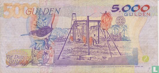 Suriname 5,000 Gulden 1997 - Image 2