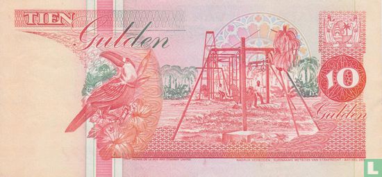 Suriname 10 Gulden 1995 - Bild 2