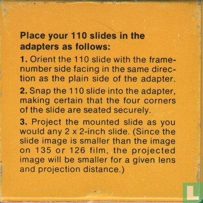 2 x 2" adapters for 110 slides - Image 2