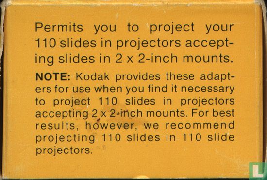 2 x 2" adapters for 110 slides - Afbeelding 3