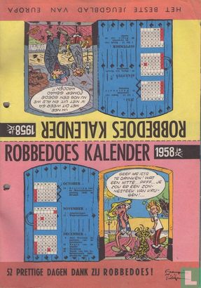 Robbedoes kalender 1958 - Image 2