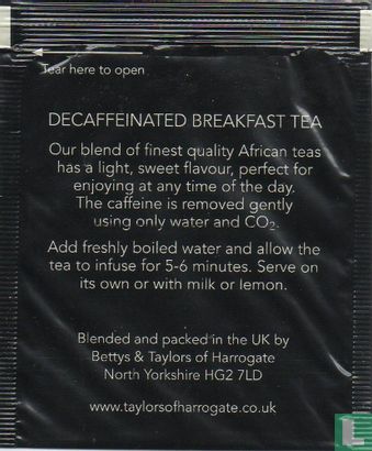 Naturally Decaffeinated Breakfast Tea - Afbeelding 2