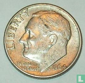 États-Unis 1 dime 1964 (D) - Image 1