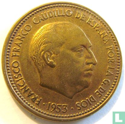 Spain 2½ pesetas 1953 (1954) - Image 2