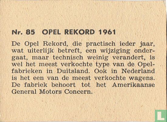 Opel Rekord 1961 - Image 2