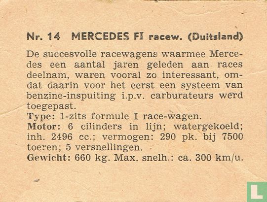 Mercedes FI racew. (Duitsland) - Image 2