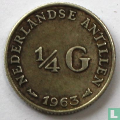 Antilles néerlandaises ¼ gulden 1963 - Image 1