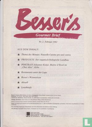 Besser's Gourmet Brief 2 - Image 1