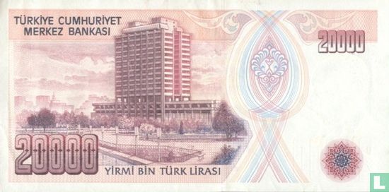 Turquie 20.000 Lira ND (1988/L1970) - Image 2