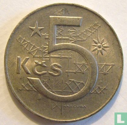 Tsjecho-Slowakije 5 korun 1984 - Afbeelding 2