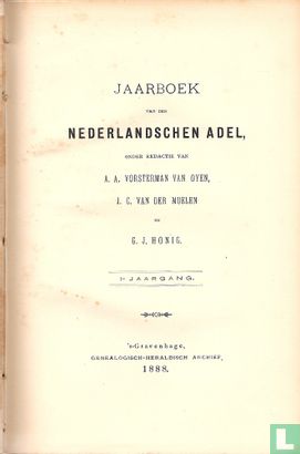 Jaarboek van den Nederlandschen adel. 1e jaargang - Bild 3