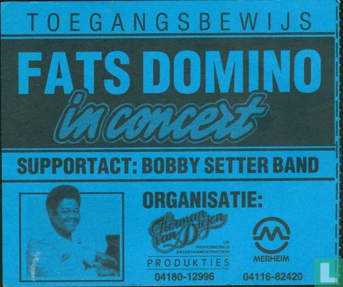 19860323 Fats Domino in concert