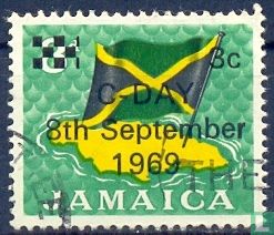 Flag of Jamaica (overprint)