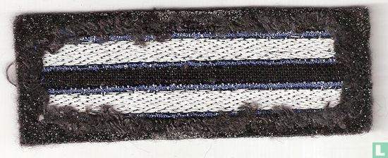 Twee blauwe strepen op zwart veld - Afbeelding 2