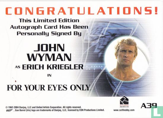 John Wyman as Erich Kriegler - Afbeelding 2