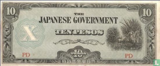 Filipijnen 10 Pesos ND (1942) - Afbeelding 1