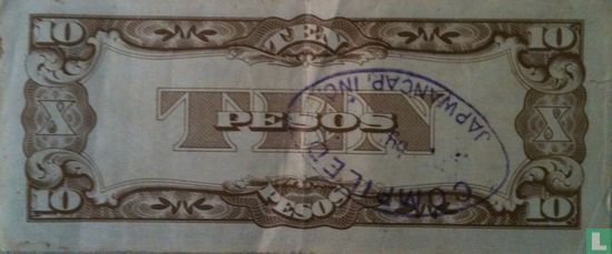 Filipijnen 10 Pesos ND (1942) - Afbeelding 2