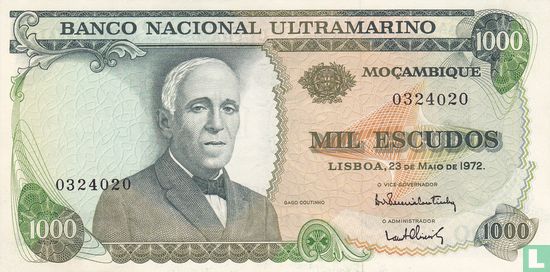 Mozambique 1000 Escudos - Image 1