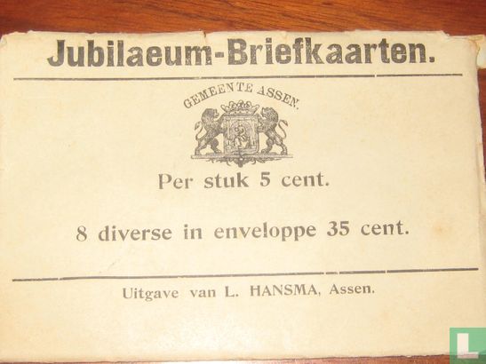 Assen. 8 Jubileum-briefkaarten - Bild 1