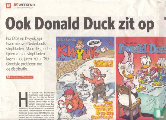 Ook Donald Duck zit op twitter