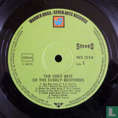 The very best of the Everly Brothers - Afbeelding 3