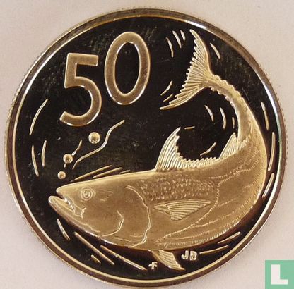 Cookeilanden 50 cents 1976 (PROOF) - Afbeelding 2