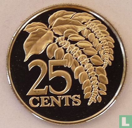 Trinidad and Tobago 25 cents 1979 (PROOF) - Image 2