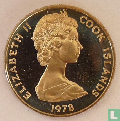 Cook Islands 10 cents 1978 (PROOF) "250th anniversary Birth of James Cook" - Image 1