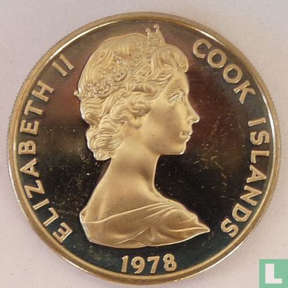 Cookeilanden 20 cents 1978 (PROOF) "250th anniversary Birth of James Cook" - Afbeelding 1