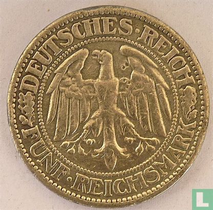 German Empire 5 reichsmark 1931 (G) - Image 2