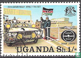 Uganda Rally Colours 25 Year Safari Rally 1/= (1977) - Uganda - LastDodo