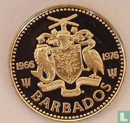 Barbados 10 cents 1976 (PROOF) "10th anniversary of Independence" - Image 1