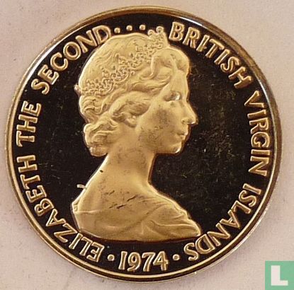Britse Maagdeneilanden 5 cents 1974 (PROOF) - Afbeelding 1