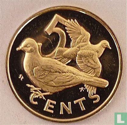 Britische Jungferninseln 5 Cent 1974 (PP) - Bild 2