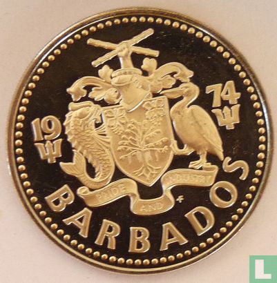Barbados 2 dollars 1974 (PROOF) - Image 1