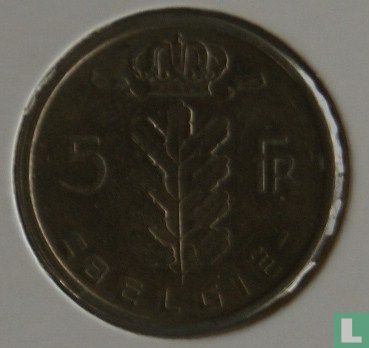 België 5 frank 1970 (NLD) - Afbeelding 2