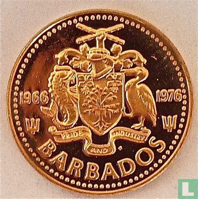 Barbados 1 cent 1976 (PROOF) "10th anniversary of Independence" - Image 1